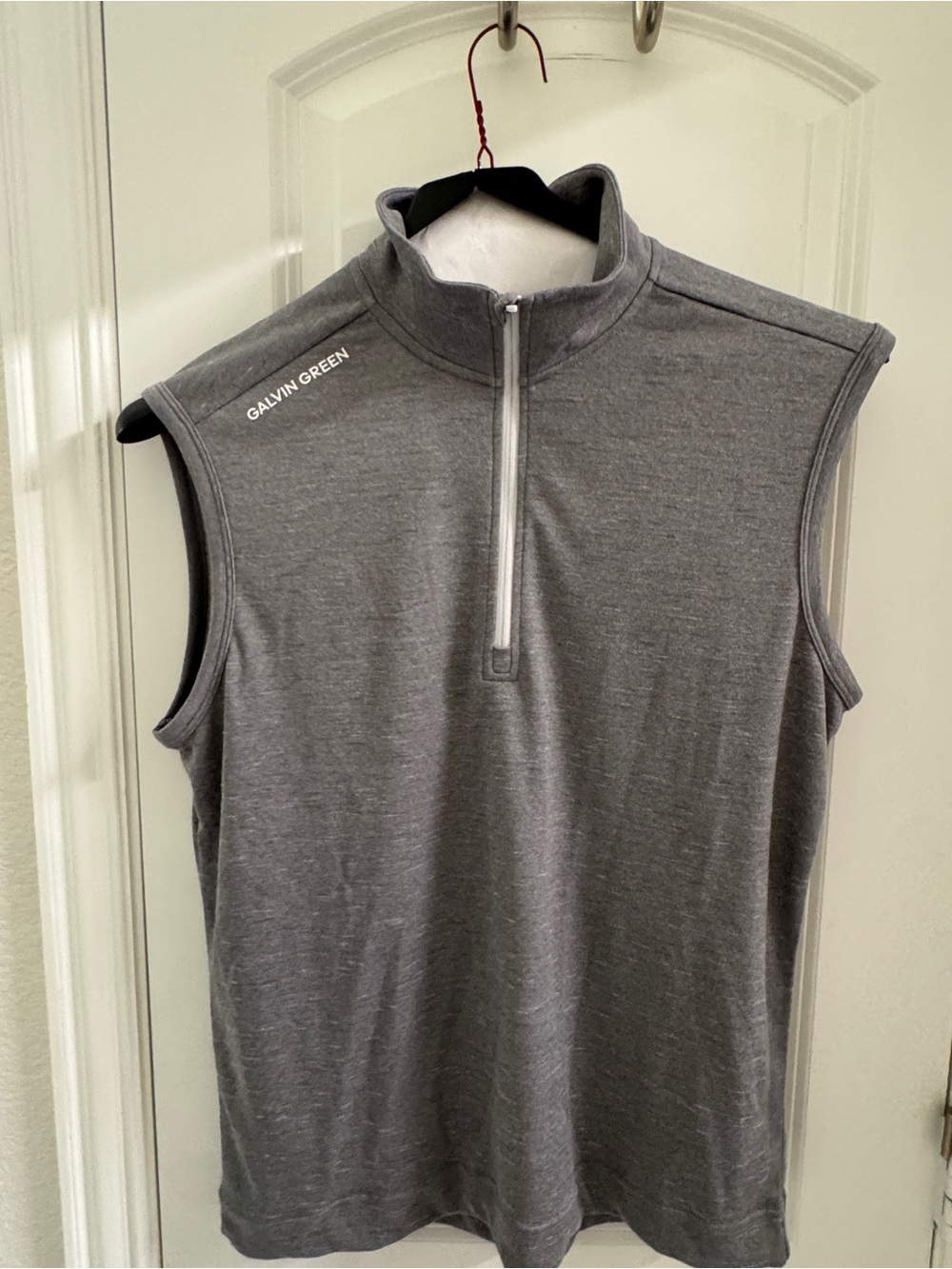 Galvin Green Men’s Grey Quarter-Zip Vest